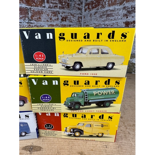 123 - 6 Boxed Vanguards Diecast Vehicles