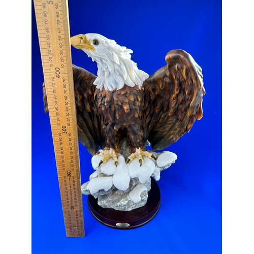 294 - Large Resin Golden Eagle Figure