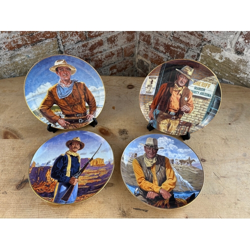 290 - 4 Limited Edition John Wayne Collectors Plates