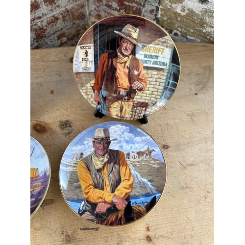 290 - 4 Limited Edition John Wayne Collectors Plates