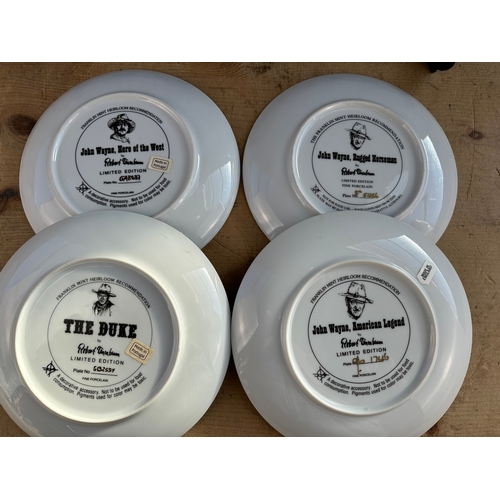 290 - 4 Limited Edition John Wayne Collectors Plates