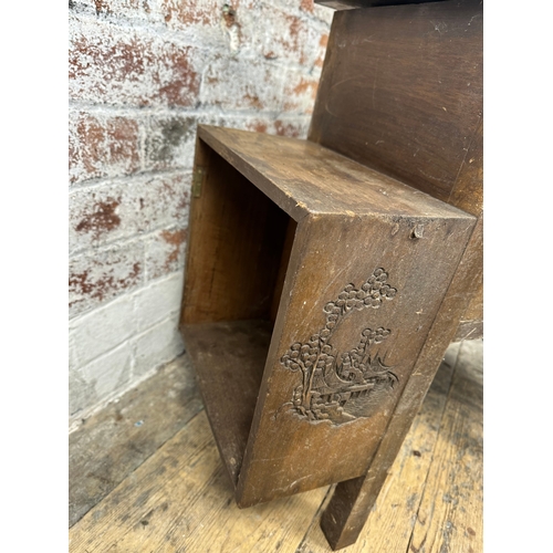 470 - Oriental Carved Cabinet for restoration