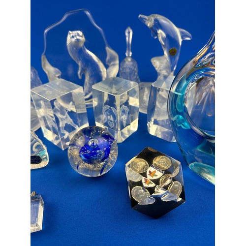 352 - Large Quantity of Paperweights & Glass Bells