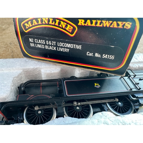 175 - Mainline Railways 00 Gauge N2 Class 0-6-2T Locomotive - BR Lined Black Livery Model Train