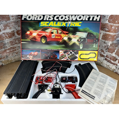 129 - Ford RS Cosworth Scalextric Set. Boxed in great condition