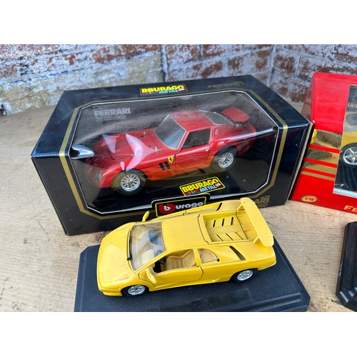 138 - Bburago 1/18th Scale Diecast Cars to include: Ferrari 360 Moderna,  Ferrari 250 GTO (1962) & Others