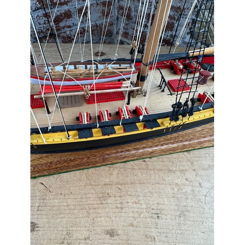 142 - Large Handbuilt Model Ship