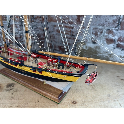 142 - Large Handbuilt Model Ship