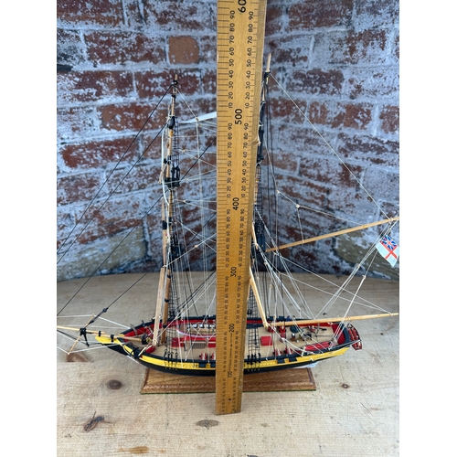 142 - Large Handbuilt Model Ship