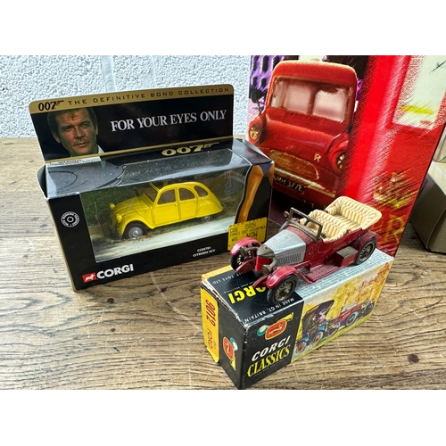 95 - Collection of Corgi Die Cast Items inc. James Bond 007 Citroen 2CVCorgi Classics 9012 1915 Ford, Mod... 