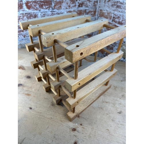 437 - 12 Bottle Wooden Wine Rack