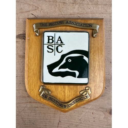 247 - BASC British Association for Shooting Conservation Plaque