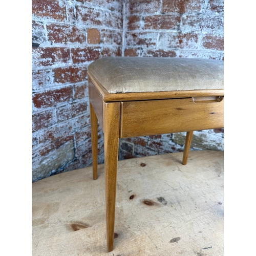 481 - Vintage Mid Century Style Piano Stool