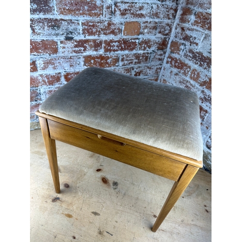 481 - Vintage Mid Century Style Piano Stool