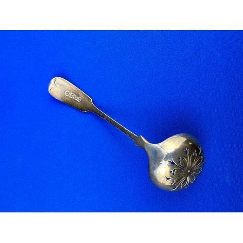 35 - Hallmarked Silver Sifter Spoon 49g London 1902