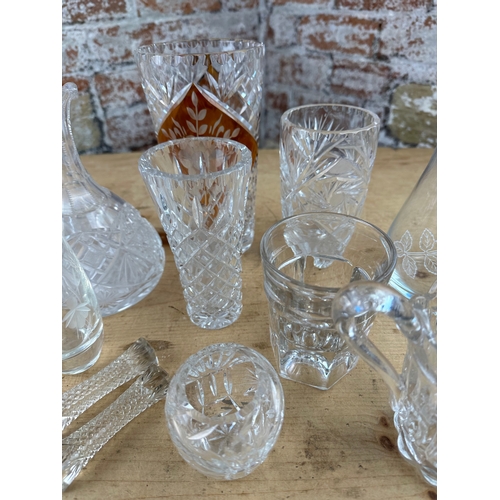 456 - Box of Glassware including Cut Crystal