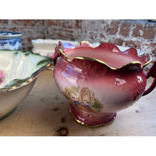 458 - Jardiners, Planters & Washbowl