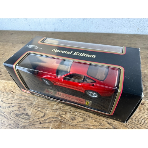 202 - Maisto Special Edition 1:18 Scale Ferrari 550 Maranello Die Cast Car Boxed