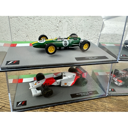 205 - 10 Panini 1:43 Scale Formula 1 Cars From Different Decades  - Lot 2 of 10