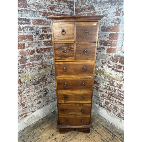 484 - Solid Fruitwood Tallboy Chest of Drawers