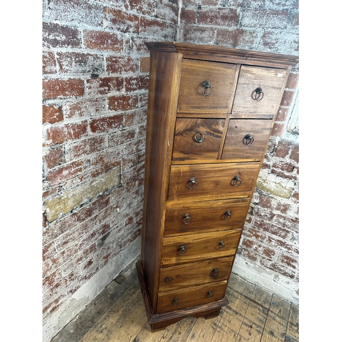 484 - Solid Fruitwood Tallboy Chest of Drawers