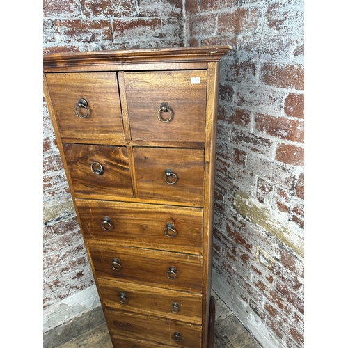 484 - Solid Fruitwood Tallboy Chest of Drawers