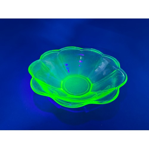 357 - Uranium Glass Bowl