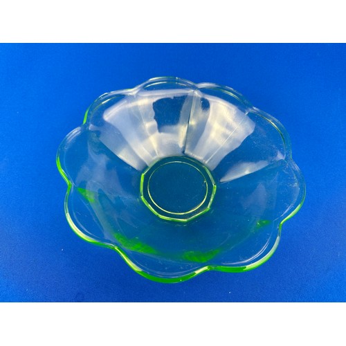 357 - Uranium Glass Bowl