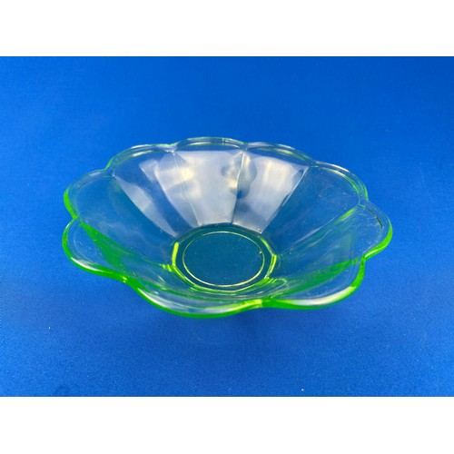 357 - Uranium Glass Bowl