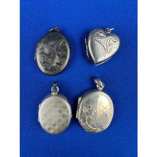 10 - Four Silver Lockets