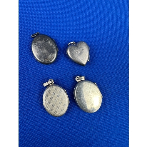 10 - Four Silver Lockets