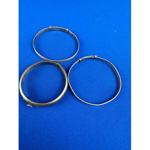 13 - Three Childs Silver Bangles