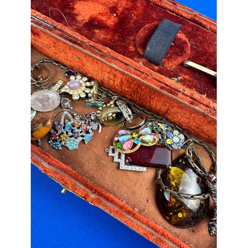 84 - Vintage Jewellery Box & Contents