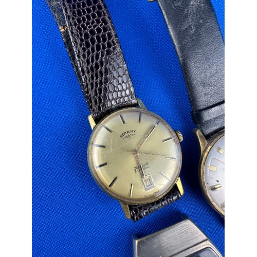 370 - Three Vintage Gents Watches including Rotary