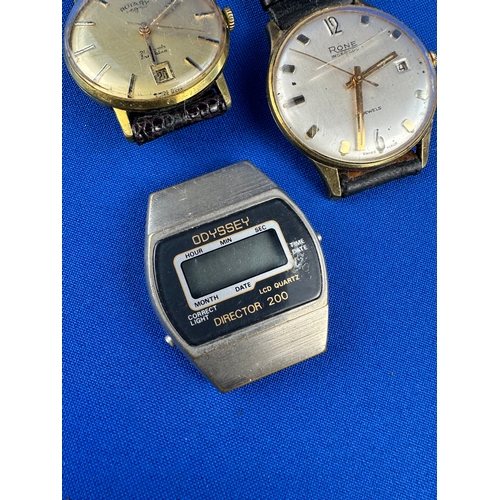 370 - Three Vintage Gents Watches including Rotary