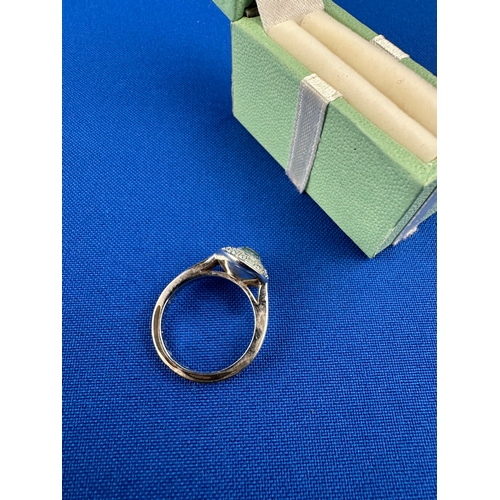 81 - Boxed Silver & CZ Ring