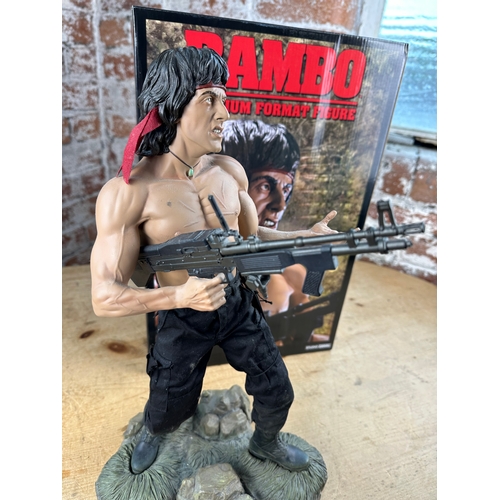 134 - Rambo Limited Edition 264/600 Sideshow Collectibles Premium Format Figure - Boxed, missing ammo belt... 