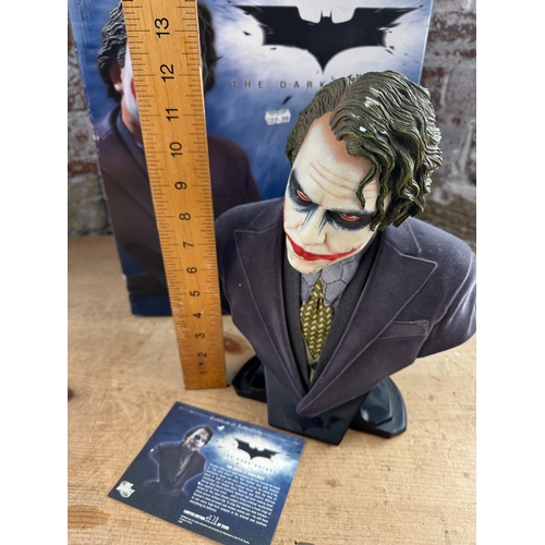 138 - The Joker Limited Edition (378/2500) 1:2 Scale Bust by DC Direct 2009  - Batman the Dark Knight
