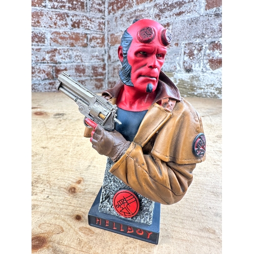 143 - Hellboy, Mat Falls Sculpted Bust - exclusive DVD Collectible, Sideshow Collectibles