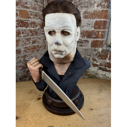 150 - Halloween Mike Myerys Full Size Bust - Hollywood Collectibles Limited Edition 48/500. Original Packa... 