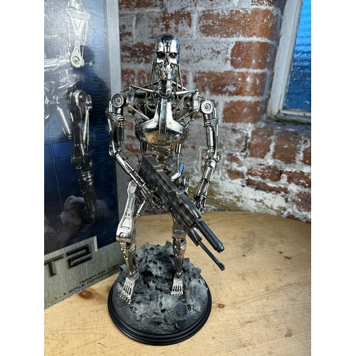 154 - Terminator Judgement Day Endoskeleton 1/4 Scale Figure - Sideshow Collectibles Limited Edition 291/2... 