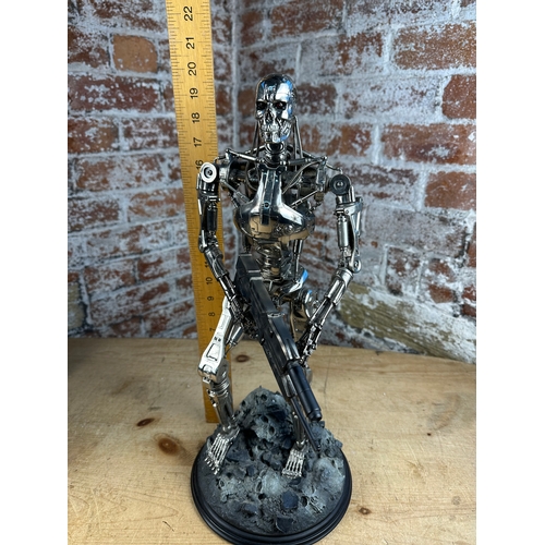154 - Terminator Judgement Day Endoskeleton 1/4 Scale Figure - Sideshow Collectibles Limited Edition 291/2... 