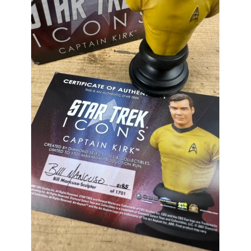 176 - Star Trek Icons Captain Kirk Bust by Diamond Select Toys