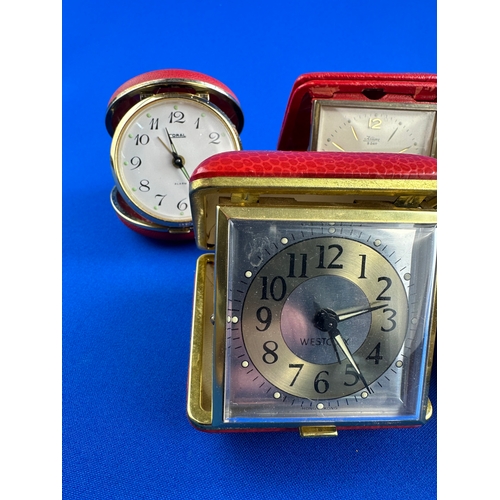 323 - Seven Vintage Travel Alarm Clocks