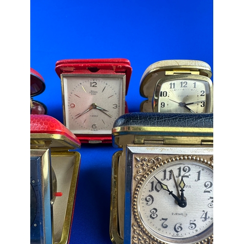 323 - Seven Vintage Travel Alarm Clocks