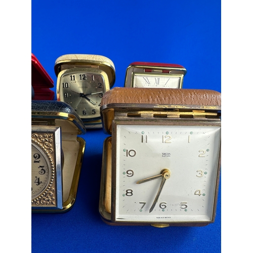 323 - Seven Vintage Travel Alarm Clocks