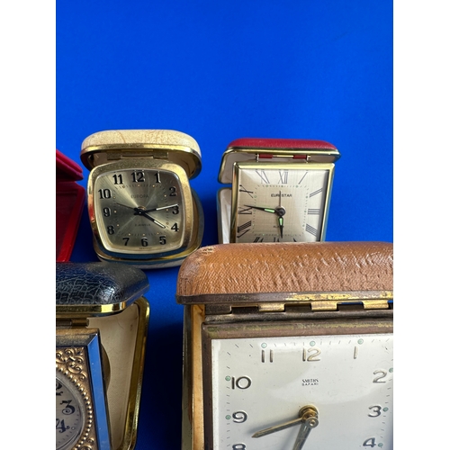 323 - Seven Vintage Travel Alarm Clocks