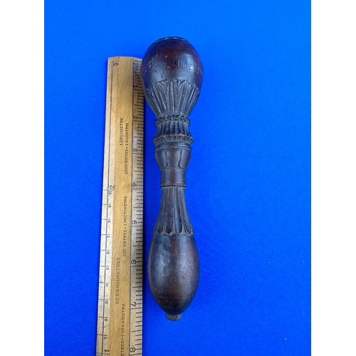 185 - Antique Carved Wood Nutcracker