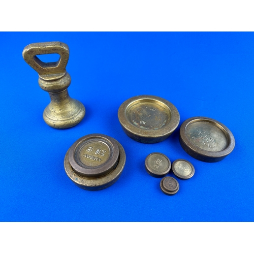 247 - Vintage Brass Weights