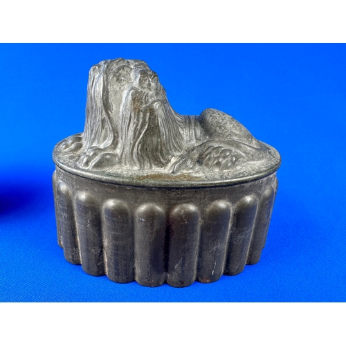 187 - Victorian Tin Lion Top Jelly Mold